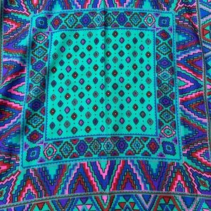 Vibrant Geometric Scarf